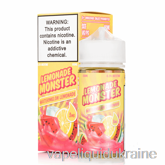 Vape Liquid Ukraine Watermelon Lemonade - Lemonade Monster - 100mL 0mg